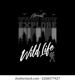 adventure typography for print t shirt
