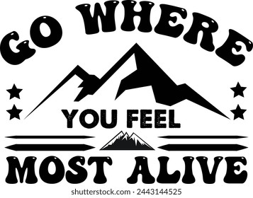 adventure and typography t-shirt design