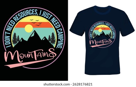 Adventure Typography T-shirt Design, Hiking Typography T-shirt Design, Adventure awaits beyond every mountain path, Breathe in the fresh air exhale the stress.