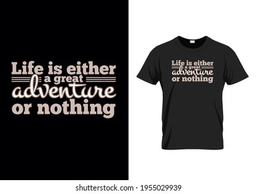 Diseño de camisetas de tipografía de aventura, camiseta de ilustración vectorial para la industria de ropa de moda. 