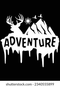 Adventure vector art design, eps file. design file for t-shirt. SVG, EPS cuttable design file