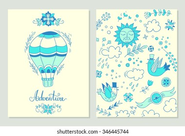 Adventure. vector backgrounds