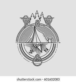 Adventure Vector design label