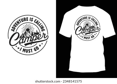 Adventure vector illustration for t shirt design