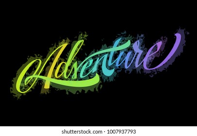 Adventure. Vector Lettering