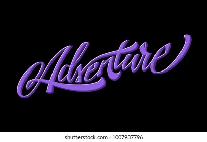 Adventure. Vector Lettering