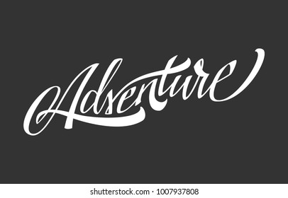 Adventure. Vector Lettering