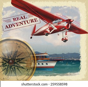 Adventure Vector Poster