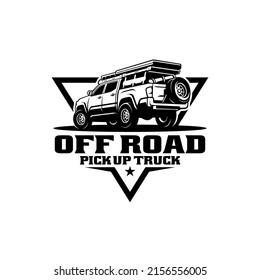 adventure vehicle or pick up truck logo vector