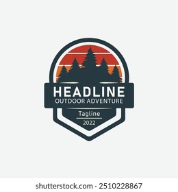 Adventure vibes mountain tour and travel agency logo design