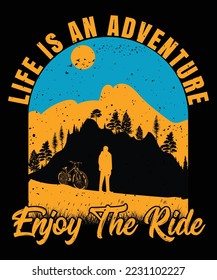 Adventure vintage Custom print vector design