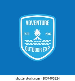 Adventure vintage logo design element illustration emblem isolated company logotype outdoor