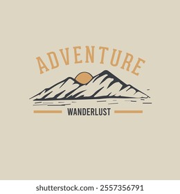 Adventure wanderlust retro nature print graphic tee