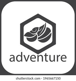 Adventure world logo. The illustration of the Animal Logo ornament is suitable for any animal world business