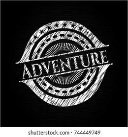 Adventure written on a blackboard