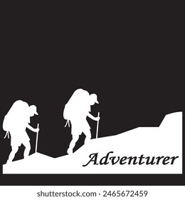 Adventurer icon vector illustration symbol design