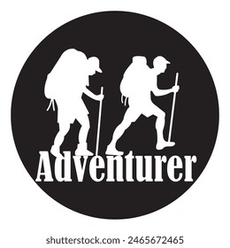 Adventurer icon vector illustration symbol design