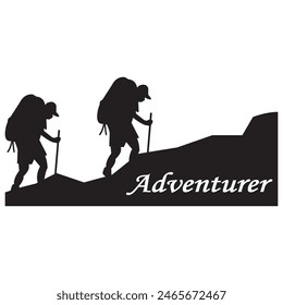 Adventurer icon vector illustration symbol design