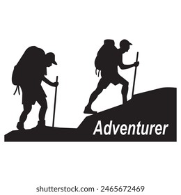 Adventurer icon vector illustration symbol design