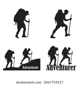 Adventurer icon vector illustration symbol design