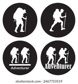 Adventurer icon vector illustration symbol design