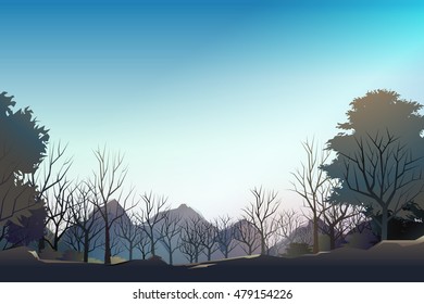 adventurer journey to mountain at noon