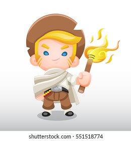 Adventurer with Torch