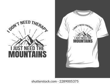 Adventurer T-shirt And Mountain T-shirt Design