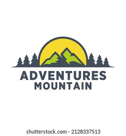 Adventures Mountain Logo Design Templates