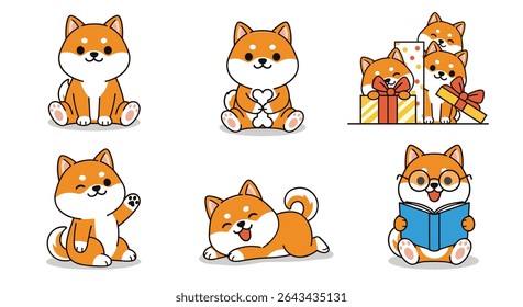 As Aventuras de um Shiba Inu Uma Coleção de Ilustrações de Arte Pixel