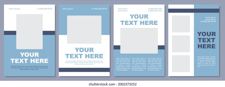 Adventurous destination promotion brochure template. Flyer, booklet, leaflet print, cover design with copy space. Your text here. Vector layouts for magazines, annual reports, advertising posters