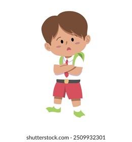 Design vetorial escolar aventureiro para materiais de aprendizagem