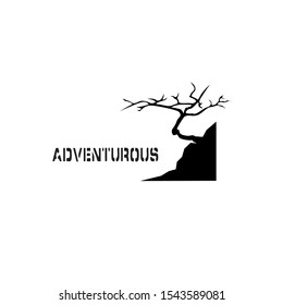 adventurous. vector with a white background