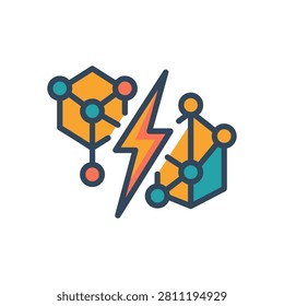 Adversarial Network Icon for Generative AI