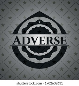 Adverse dark emblem. Vector Illustration. Detailed. 