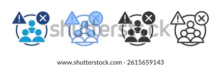 Adverse Event icon set multiple style collection