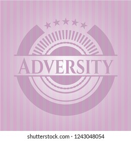 Adversity realistic pink emblem