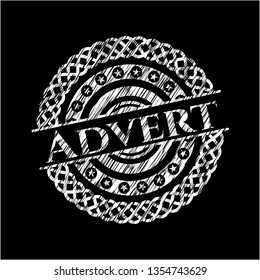 Advert chalk emblem