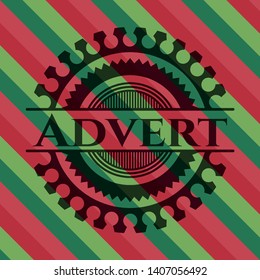 Advert christmas style badge. Vector Illustration. Detailed.