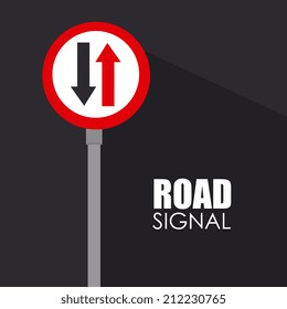 Advert design over black background, vector illustration