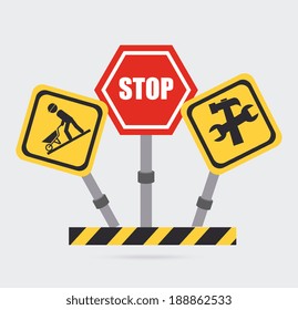 Advert design over gray background, vector illustration