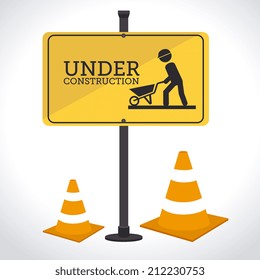 Advert design over gray background, vector illustration