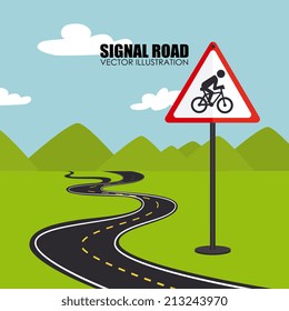 Advert design over landscape background,vector illustration