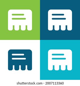 Advert Flat four color minimal icon set
