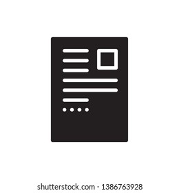 advert icon vector glyph style