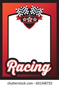 advert, poster or marketing template for motorsports poster