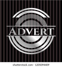 Advert silver emblem