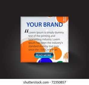 advertis layout design template for business document elements design use.