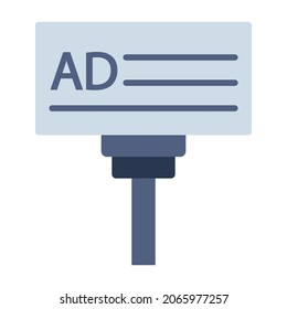 Advertise Flat vector icon which can easily modify or edit 