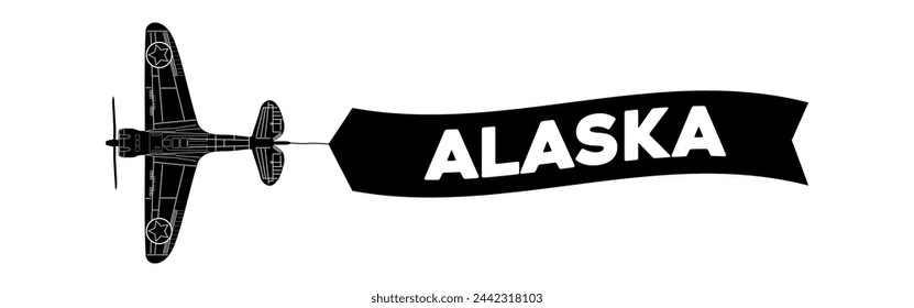  el banner publicitario está unido al avión